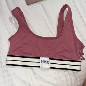 PINK mauve sports bra